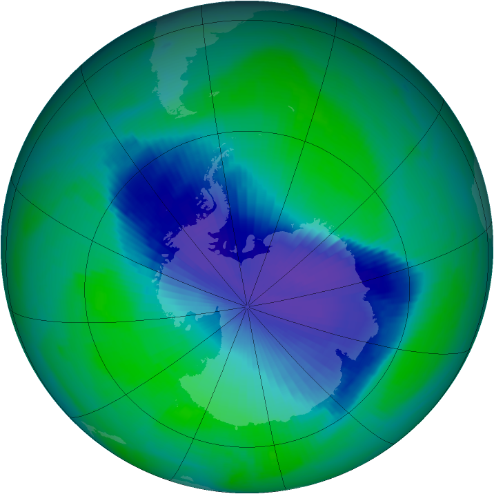 Ozone Map 1998-12-02